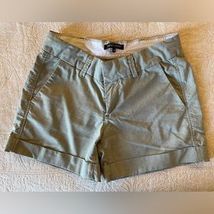 Shorts size 26 waist, pistachio/light hunter green